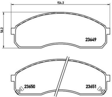 Фото автозапчасти гальмівні колодки Polcar P30012