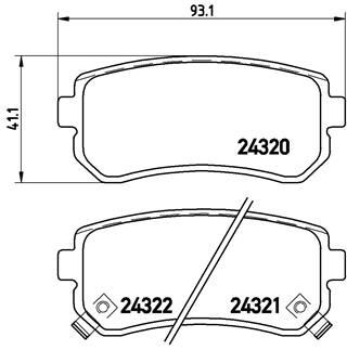 Фото автозапчасти гальмівні колодки Polcar P30025