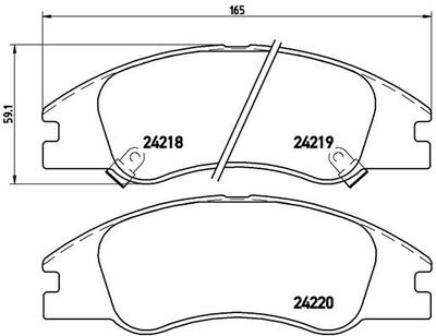 Фото автозапчасти гальмівні колодки Polcar P30042