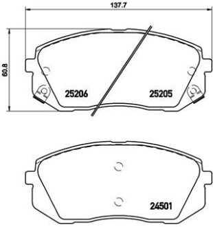 Фото автозапчастини гальмівні колодки Polcar P30056X