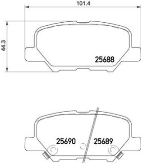 Фото автозапчасти гальмівні колодки Polcar P61111