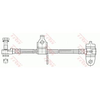 Фото автозапчасти еластичний гальмівний шланг Polcar PHD990