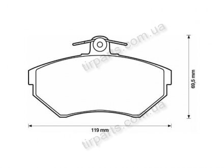 Фото автозапчастини гальмівні колодки Volkswagen GOLF II (19E, 1G1 (357698151H, 357698151H, PA819, 363702160198, 533698151A, RS5735, 357 698 151D, 533 698 151A, 533698151, FD6401E, 2796, 1HM 698 151A, 357 698 151A, 363702160273, 363702160444, GBP841AF, 357 698 151E, 357 Polcar S70-0004 (фото 1)