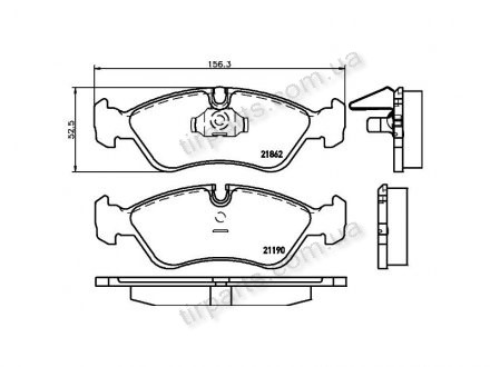 Фото автозапчастини гальмівні колодки OPEL VECTRA B (36_), (FD6277A, 90297770, 90297770, 90297770, FD6277, 1605808, 1605808, 1605808, GBP705AF, VXL534, 11046152, 11046152, 11046152, 443381, 90399495, 90399495, 90496734, 90496734, 93213479, 93213479, 11046948372, 1104694 Polcar S70-0026