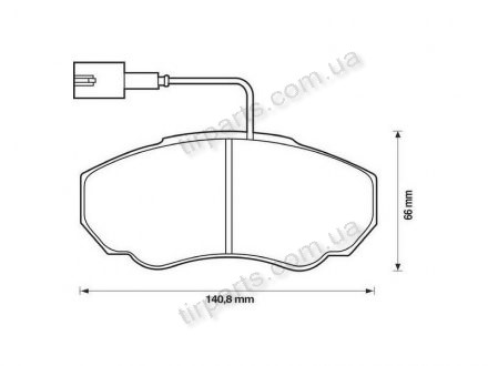 Фото автозапчасти тормозные колодки CITROËN JUMPER autob (9949409, FD6895V, 425242, 425242, 77364862, PA1285, 425458, 425458, 77362219,473 9949516, 9949516, 9949516, FD6895A, VXL1035, 4252.42, 71752979, 71752979, 9949482, 9949482, E172133, E172133, 425243, 425243, 717 Polcar S70-0039