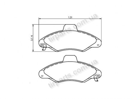 Фото автозапчастини гальмівні колодки FORD ESCORT VII komb (1048310, 1048310, 363702161189, 1015308, 1015308, 92AX2K021AB, 96AB2K021AA, 96AB2K021AA, 94AB2K021AC, 97AG2K021AB, 97AG2K021AB, 1130753, 1130753, 363702160286, FD6756A, FD6756E, 1121667, 1121667, 1130751, 11307 Polcar S70-0078