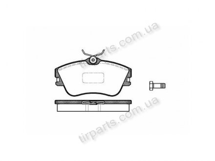 Фото автозапчасти тормозные колодки Volkswagen TRANSPORTER IV pl. 725381, 701698151, 701698 151D, AN-4064K, 701698151J, 701698151D, FD6949A, 701698151E) Polcar S70-0079 (фото 1)