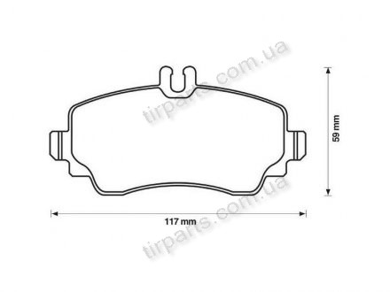 Фото автозапчасти тормозные колодки MERCEDES A 98- (168 420 0020, 168 420 0820, 168 420 0720, 168 420 1220, A1684201120, PA1248, 1682 00020, 1684201120, A1684200120, FD6866A, GBP1137AF, 1684200820, 363702161068, A1684201220, A1684201420, 414 420 0220, AN-4019K, 16842 Polcar S70-0080