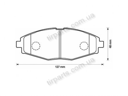 Фото автозапчасти тормозные колодки DAEWOO MATIZ (KLYA), (642281, 96288630, 96288630, 96281945, 96281945, FD6818, 642286, GBP1243AF, 9646 3708, 96273708, 96316582, 96316582, 7117, 96288629, 96288629, 96288631, 96288631, S4510004, S4510004, FD6818E, PA1192, FD6818A) Polcar S70-0096 (фото 1)