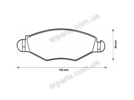 Фото автозапчастини гальмівні колодки PEUGEOT 206 hatchbac (788181, 425166, 425191, 4251.92, 788186, 425192, VXL1238, 4251.66, 652 49, 4252.09, 425204, 425209, GBP1156AF, 4252.04, 4251.91) Polcar S70-0116 (фото 1)