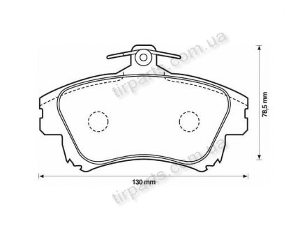 Фото автозапчастини гальмівні колодки VOLVO S40 I (VS), 07 (40.0976, MR955351, MR955351, 4605A658, 777481, MZ690339, X3511010, X3511010, 30623259, 30623259, 3062325-9, 677481, MR527656, MR527656, 30769199, GBP1346AF, 7714, 308509769, 3085097-69, M850976, M850976, MR8509 Polcar S70-0132