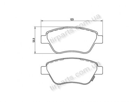 Фото автозапчасти тормозные колодки OPEL CORSA D, 07.06- (1605353, 1605353, 7808, 93189815, 93189815, 1605357, 827781, 93169174, 639 167073, 1605359, 927781, 93191697) Polcar S70-0145