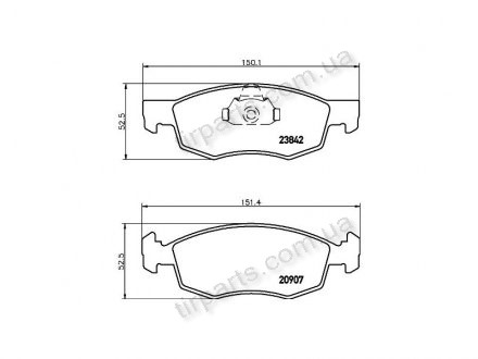 Фото автозапчастини гальмівні колодки FIAT DOBLO Cargo (22 (363702161308, 9948870, 9948870, 77362205, 77362205, 9949125, 9949125, 363702161186, 318 74, 7393, AN-4297K, VXL1181, 688381, 77363496, 77363496, 71770964) Polcar S70-0146