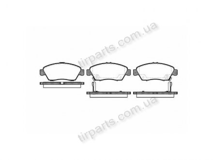 Фото автозапчасти тормозные колодки HONDA CIVIC V (EJ9, (45022S5BJ00, 45022SR3V01, 45022-SR3-V01) SO4V10, 45022SR3V00, 45022-SR3-V00, 45022SR3V12, 45022 -SR3-V12, GBP989AF, 26230, 45022SR3V02, 453481, AN-376WK, 45022SR3V10, 45022-SR3-V10, 45022S) Polcar S70-0151