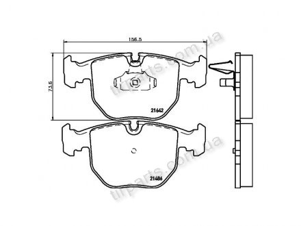 Фото автозапчасти тормозные колодки BMW 5 Touring (E39), (34112282090, 3411 1165 227, PA1237, 34111165227, 34112282556, VXL199, 3411 122 3 031, FD6809A, 3411 2282 556, 34116761252, 3411 6761 252, 363702160368, 6809A, 3411 2229 031, 3411 3427 503, 34112282166, 3411 116 Polcar S70-0163 (фото 1)