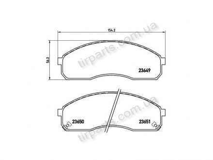 Фото автозапчасти тормозные колодки KIA CARNIVAL/PREGIO Z, AN-8050WK) Polcar S70-0382 (фото 1)