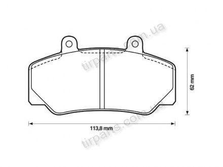 Фото автозапчастини гальмівні колодки VOLVO740/760/940/960 (271706, 271706, 40.810, GBP716AF, 2711794, 2711794, 40.1182, VXL537, 2717064, 2717064, 573981, PA557, 271179, 271179, 2711828, 473981, AN-4105K, FD6136, FD6136A, 271182, 271182, 271182.8, 363702160790) Polcar S70-0390