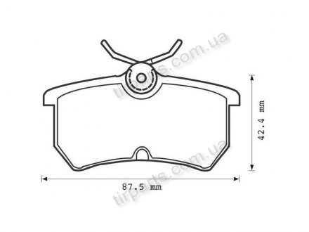 Фото автозапчасти тормозные колодки FORD FOCUS sedan, 768781, AN-4246K, PA1188, 668781, 98AX2M008BB, 98AB2M008BA, 98AB2M008BA, 7135) Polcar S70-1059