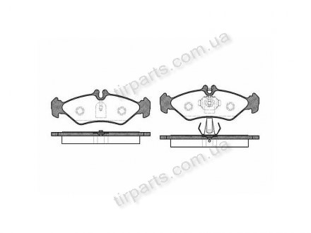 Фото автозапчастини гальмівні колодки MERCEDES-BENZ SPRINT (000 421 2410, FD6676, 2D0698451D, A0004212410, VXL175, 003 420 6420, 627481, PA1099, 2D0 698 451A, A0034206420, A0024206920, 0024206920, A0044205620, FD6676A, 002 420 5620, AN-4266K, 363702160396, FD6676E, 0004 Polcar S70-1088