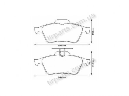 Фото автозапчасти тормозные колодки RENAULT LAGUNA coupe 31341327, 3M5J2M008AA, 7701207996, BP4K26990B, 1605065, AV612M008BA, C2P17595, ME3M5J2M008AA, 3M512M008 93192623, 1279) Polcar S70-1093