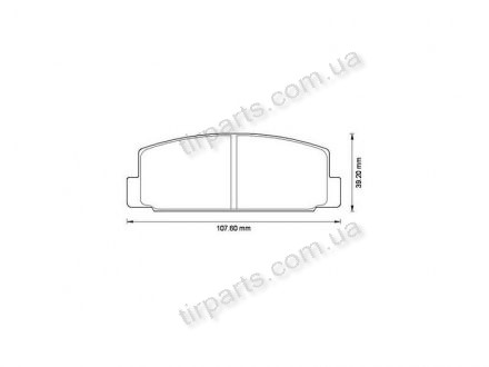 Фото автозапчастини гальмівні колодки MAZDA PREMACY (CP), (GJYA2649ZA, 7537, FD6554A, 363702160524, 680181, AN-219K, GJYB2648ZA, D3027, 7288, GJYB2643Z, GJYB-26-43Z, GJYB2643ZA, 476 09, GJYA2648Z, GJYA2649Z, GJYB2648Z9C) Polcar S70-1105