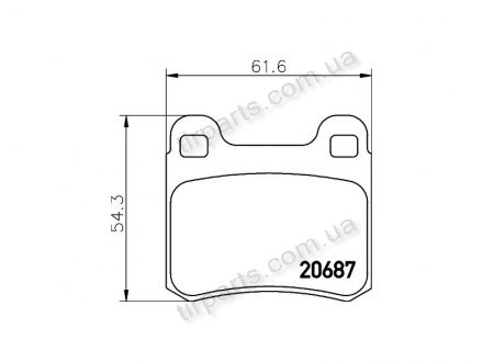 Фото автозапчасти тормозные колодки MERCEDES-BENZ 190 (W (A0014200120, 000420 9020, 0004208820, A4604200120, 0004209020, 460 420 010, A0004209020, FD4173, A0004208820, 000420 0120, 000420 8820, FD4173E, RS4330, 2332, 312 09, 0004200120, 421381, DP263, GBP772AF, PA39 Polcar S70-1166