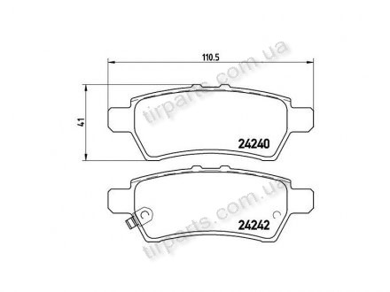 Фото автозапчасти тормозные колодки NISSAN NAVARA/PATHF. (44060EB325, 44060-EB325, 44060EA090, 44060-EA090, 7728, PA1714, D4060EB300) Polcar S70-1344