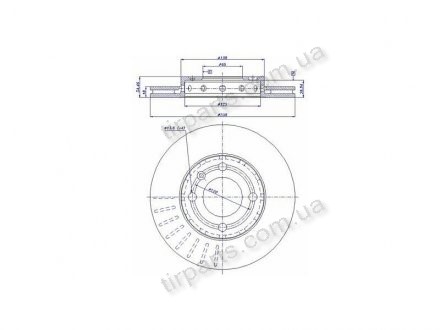 Фото автозапчасти тормозные диски Volkswagen POLO nadwozie peł (VBD892, 6N0615301C, 6N0615301C, NBD773, 6N0 615 301F, 6N0615301F, 6N0615301F, D142, 1.5826.2.4, 207094, DI955566, 14398 03, 6N0 615 301C, 955566) Polcar S71-0103 (фото 1)