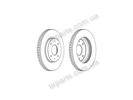 Гальмівні диски (MR510741, MR510742) Polcar S71-0389 (фото 1)