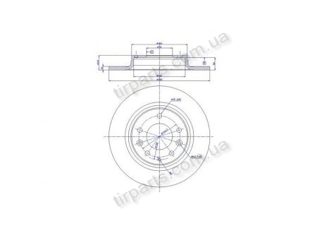 Фото автозапчастини гальмівні диски MAZDA 323 S VI (BJ), (G25Y26251, GK2Y26251G, NF4726251, N12326251B, NBD1269, VBE372, BD971, 58105, 58193, GFYY26251, GFYY-26-251, N12326251, N123-26-251, GF3Y26251A, GF3Y-26-251A, GK2Y26251F, GK2Y26251H, DI956274, N12326251A) Polcar S71-1050 (фото 1)