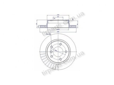 Фото автозапчасти тормозные диски BMW 3 coupe (E46), 0 (1.0639.6.4, 34211162315, 955907, 202414, 22825 02, DI955907, 3421686490, 342 11, 22825, GBD1126, NBD727, WN831, BD560, 3421 1162 315, 3421685515, DR6583, VBE163, 353610639640, DI955543) Polcar S71-1075