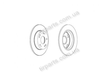 Гальмівні диски (42510SMGE20, 42510SNAA00, 42510-SNA-A00, 42510SNAA01, 42510SNEA00) Polcar S71-1316 (фото 1)