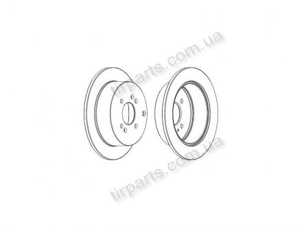 Гальмівні диски (584111C800, 584111C800) Polcar S71-1321