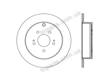 Тормозные диски (MR955407, MR955408) Polcar S71-1397 (фото 1)