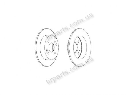 Гальмівні диски (42510S1AE00, 42510SL5950, 42510S1AE10) Polcar S71-1403 (фото 1)