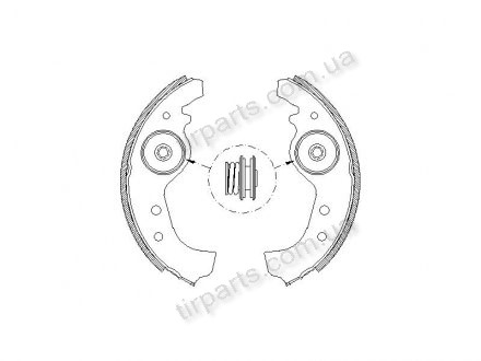 Фото автозапчастини барабанні колодки Polcar S72-1005
