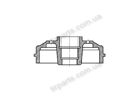 Фото автозапчастини гальмівний барабан RENAULT KANGOO (7700 304 984, DR962301, 7700304984, 4320000QAG, 43200-00QAG, NDR283, VBE653, 4320000QAF, 43200-00QAF, 66385, 100248, 100524, 962301) Polcar S73-1028