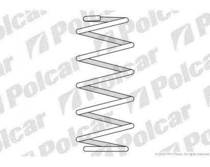 Фото автозапчасти пружина SCENIC, 06.03-/GRAND (8200304225, 82 00 304 225) Polcar SU27171
