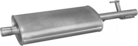 Резонатор (средняя часть) алюминизированная сталь Mercedes Sprinter 216, 316, 41 POLMOSTROW 13183 (фото 1)