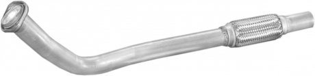 Труба коллекторная выхлопная MERCEDES 208D, 210D, 308D, 310D, 410D 2.3D, 2.9D 91-95 POLMOSTROW 13.271 (фото 1)