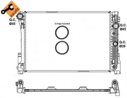 Фото автозапчасти радиатор MERCEDES C(W204) 07-14. E (W212) 09-16 (AT) PROFIT 1740-0327