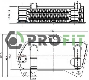 Радиатор масляный VW/AUDI/SKODA/SEAT 03- (AT) PROFIT 1745-0051