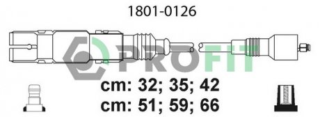 Фото автозапчастини комплект кабелів високовольтних PROFIT 1801-0126