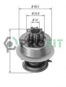 Фото автозапчастини привод с механизмом свободного хода, стартер PROFIT 1910-8014