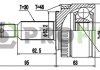 Фото автозапчасти шарнирный комплект HYUNDAI IX35 10-. KIA SPORTAGE 10- наружн. PROFIT 2710-1886 (фото 1)