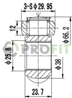 Фото автозапчасти трипод FORD FIESTA 95-02. KA 96-08. MAZDA 121 96-03 PROFIT 2710-3091