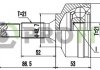 Фото автозапчасти шарнирный комплект PEUGEOT 206 98- наружн. PROFIT 2710-3100 (фото 1)