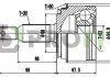 Фото автозапчасти шарнирный комплект MITSUBISHI PAJERO 99- наружн. PROFIT 2710-3118 (фото 1)