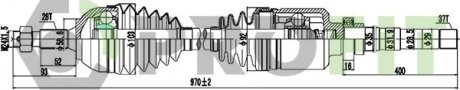 Фото автозапчасти приводной вал комплект CITROEN C5 08-. JUMPY 07-. PEUGEOT 407 04-. 508 10-18. EXPERT 07-. FIAT SCUDO 07- право PROFIT 2730-0965