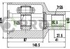 Фото автозапчасти шарнирный комплект CHEVROLET EPICA 07-15 внутренний PROFIT 2810-2060 (фото 1)